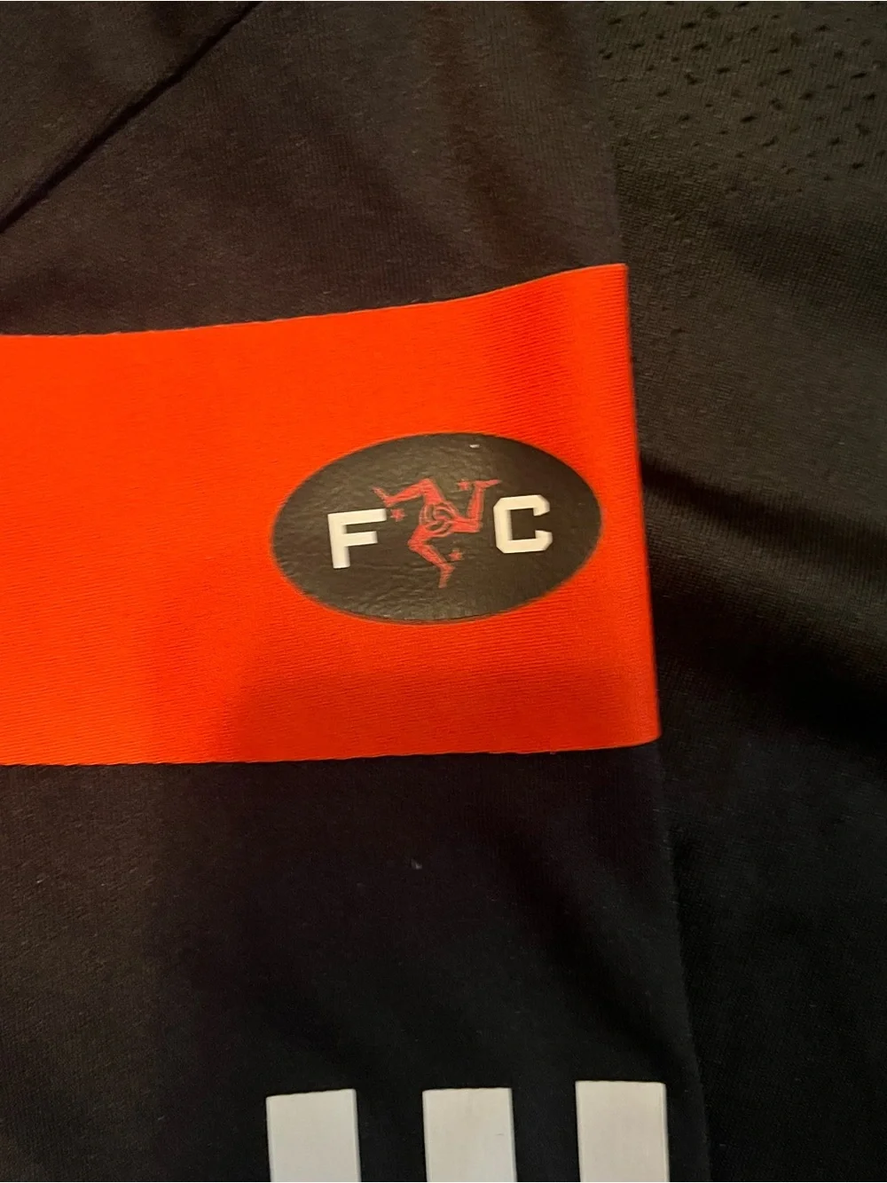adidas Black and Red Soccer Polo Shirt